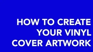 How to create a custom vinyl record: Create your cover artwork