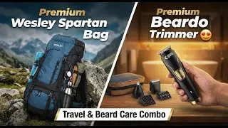 Premium Bag + Premium Trimmer 😍 | Travel & Beard Care Combo 🔥