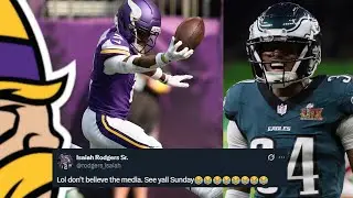 Корнербек &laquo;Викингов&raquo; Айзея Роджерс критикует &laquo;Иглз&raquo; &laquo;Отчётами&raquo; 😂😂😂
