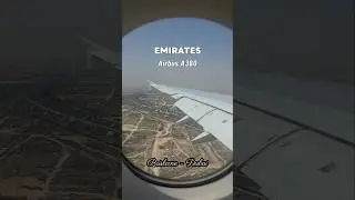 EMIRATES A380 LANDING IN DUBAI #emirates #flyemirates #shorts #shortvideo #a380 #aviation #dubai