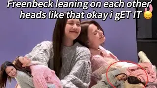 Freenbeck leaning on each other’s heads like that okay i gET IT #kissing #freenbeckyforever