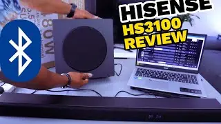 How to Connect HISENSE HS 3100 Soundbar To Laptop with Audio Demonstration Review