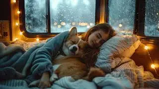 Gentle Night Rain on Camper Van Glass | Soothing Raindrops for Sleep and Emotional Healing