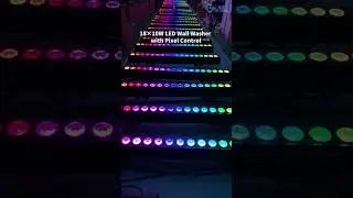 18&times;10W LED Wall Washer | Pixel Control RGBW Lighting Showcase
