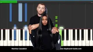 Sam Smith & Normani Dancing With A Stranger Piano Tutorial