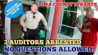 1st Amendment Audit - FAIL - I Don't Know Whats Happening - 3 Auditors Arrested - Pima County - Pt 1