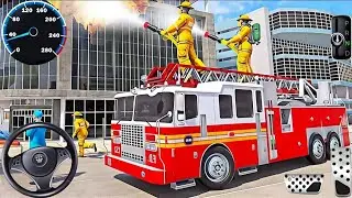 Fire Truck City Rescue Simulator - 911 US Emergency Fire Truck Driving 3D - Android Gameplay