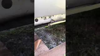 Back yard rust repair 08 ford escape rocker panels #automobile #diyrepair