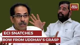 Election Commission Freezes Shiv Sena Party Symbol Bow And Arrow For Now