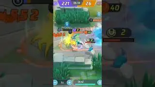 Charizard faz uma Duo kill e Greninja devolve com uma quadra kill. Smite do Regieleki com Clefable