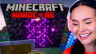 GOING INTO THE NETHER! (Talia Mar Minecraft Hardcore #8)