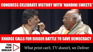 Congress celebrates victory with Nandini Sweets; claims 'BJP Mukt Dakshin Bharat'