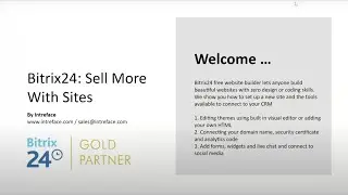 Bitrix24 Webinar: Sell More With Bitrix24 Sites (Outdated)