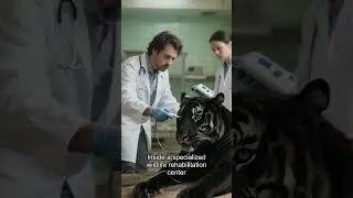 Rescuers Found a Rare Black Tiger Collapsed in the Snow ❄️🐅