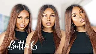 NEW 🔥 Sensationnel BUTTA LACE UNIT 6 | Synthetic Lace Front Wig | Flamboyage Chocolate