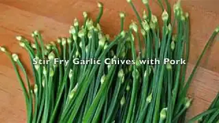 Stir Fry Garlic Chives with Pork