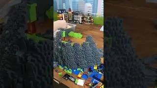 LEGO volcano construction #shorts