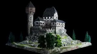 DiedHoff Burg passend zu Haussers Elastolin und Tabletop Figuren