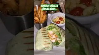 CHICKEN CAESAR WRAP! 🤤#shorts #food #delicious