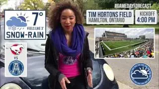 It's your CFL Game Day Forecast!