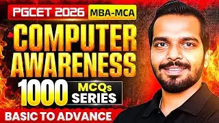 PGCET 2026 | Computer Awareness MCQ's | PGCET MBA | PGCET MCA