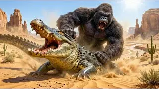 King Kong vs The Super Crocodile: Jaws of the Wasteland | King Kong Movie