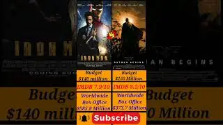 Iron man Vs Batman Begins || Box office collection #shortsviral #marvelvsdc #marvelstudios #dc