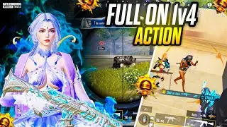 FULL ON 1V4 ACTION 🔱 POCO F6 FASTEST ANDROID PLAYER 
