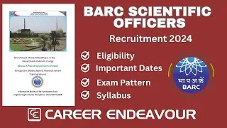 BARC Scientific Officers Recruitment 2024
