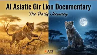 A Day in the Life of Asiatic Gir Lion Cubs | Calm Wildlife Documentary #AsiaticLion #GirForest #aci