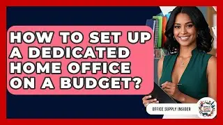 How To Set Up A Dedicated Home Office On A Budget? - Office Supply Insider