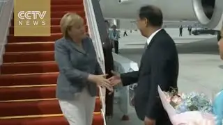 German Chancellor Angela Merkel arrives in Hangzhou for the G20 Summit