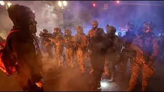 Antifa protestors perform &lsquo;march of terror&rsquo; in Portland
