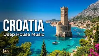 Croatia from above 🏝️ Plitvice Lakes and the Adriatic in 4K with deep house 🎶