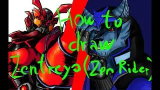 Drawing Zentreya's Zen Rider in Krita