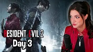 Day 3 Resident Evil 2 Remake | First Playthrough | Claire A