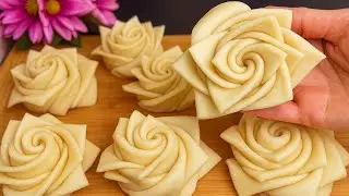 🌹 Yeast dough rose buns - beauty you can eat!