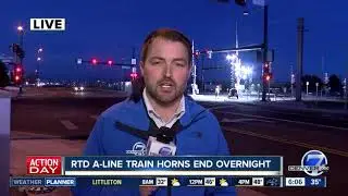 RTD A-Line train horns end overnight