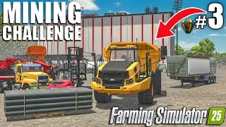 🚧Turning DIRT into IRON, METAL ROD Production🚧| Mining Challenge | Farming Simulator 25 | #3