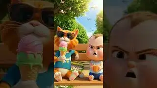 Happy juice cute angry baby #happyjuice #shorts #cutebaby #funnycartoon #catandbaby