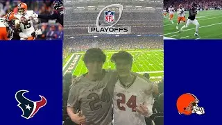 My First NFL Playoff Game was Electric (Texans vs Browns gameday VLOG)