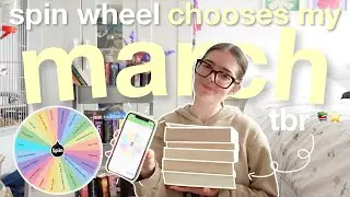 random number wheel picks my march TBR 🎀💌📚 *picking my march TBR*