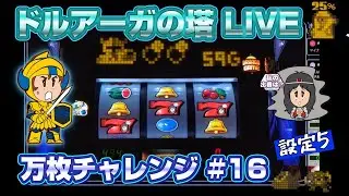【2025年ラスト配信で爆裂展開キター！】設定5で１万枚出すまで続く旅⚔　＃16【スマスロドルアーガの塔】#寝落ち  #スマスロドルアーガの塔 #スロ配信