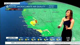 Return to close to average temps, wind advisory along south coast