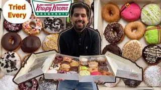 Ordered ENTIRE Krispy Kreme DONUT MENU || Tried Every Donut || Total 20 Donuts