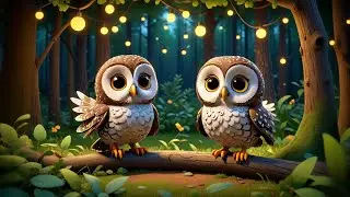 Two Spotted Owls Hoot Hoot Hooray | Forest Counting Song | Owl Nursery Rhyme & Early Learning
