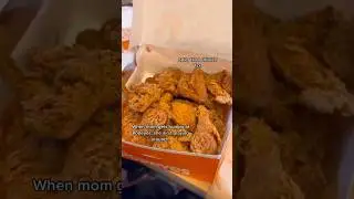 When mom gets hungry at Popeyes&hellip; #shorts #mukbang #food