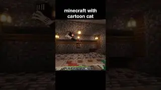minecraft with cartoon cat