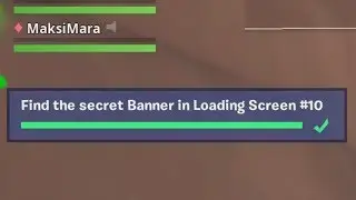 ✅ Find the secret battle banner in loading screen 10 - Fortnite Week 10 Season 8