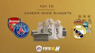 FIFA 16 - Top 10 Career Mode Budgets